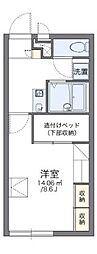 レオパレス秋桜 1Kの間取図画像