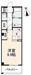 forte高松 ワンルームの間取図画像