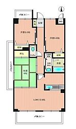 スカール屋島 3LDKの間取図画像