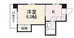 コート紙町9 1Kの間取図画像