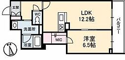 GRANBEREO林道駅前 1LDKの間取図画像
