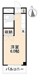 コーポ川添 ワンルームの間取図画像