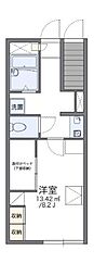 レオパレスVINGTSIX 1Kの間取図画像