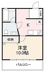 サニーハウス扇町 1Kの間取図画像