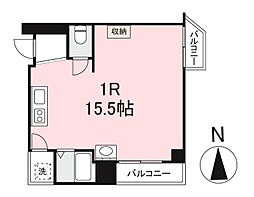 中野町レジデンス ワンルームの間取図画像