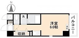 ReXIS塩上 ワンルームの間取図画像