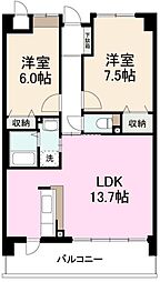 エム・パラッツォ 2LDKの間取図画像