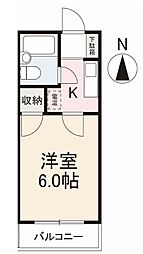 はうすはなぞの 1Kの間取図画像