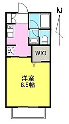 ディアス西町 1Kの間取図画像