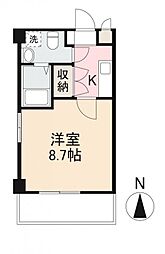 プレシャスタイム中野町 1Kの間取図画像