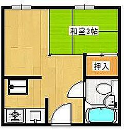 磨屋町ビル ワンルームの間取図画像