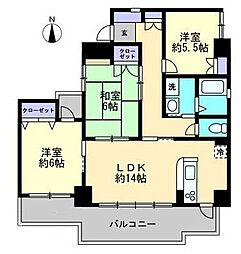 ストーンレイク子の浜B 3LDKの間取図画像