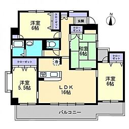 ストーンレイク子の浜B 4LDKの間取図画像