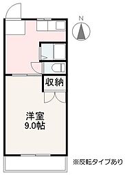ホームズ1 1Kの間取図画像