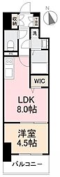 メイフェアミライエ 1LDKの間取図画像
