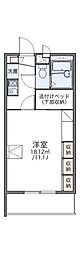 レオパレスASTC 1Kの間取図画像