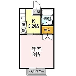 ビューフォート・屋島 1Kの間取図画像