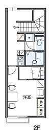 レオパレスF-OHANA 1Kの間取図画像