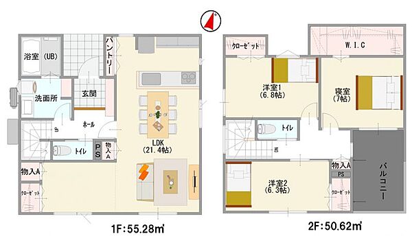 間取りを拡大表示