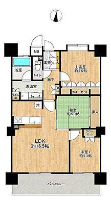 間取り レクシアグランヒルズ楠中央通り 6階/-