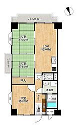 シャンボール練兵町 3LDKの間取図画像