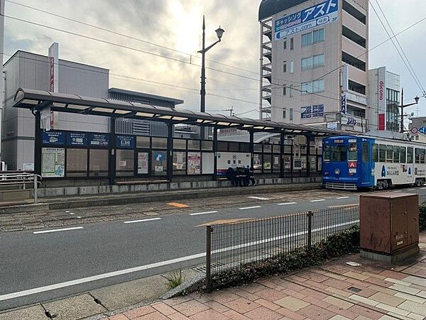 健軍線「健軍町」駅まで　1487m　徒歩約19分　熊本県熊本市東区にある熊本市電健軍線の終着停留場です。