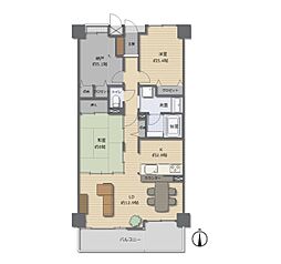 ファミール城東関目 3LDKの間取図画像