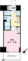 エスリード新栄グランラグジェ 1Kの間取図画像
