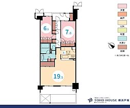ソフィア戸塚アクアステージ 2LDKの間取り