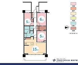 プレミスト菊名 3LDKの間取り