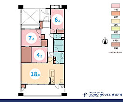 クリオ上大岡西壱番館 3LDKの間取り