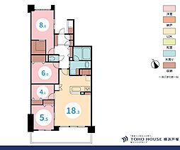 クイーンズガーデンサウスコートレジデンス 4LDKの間取り