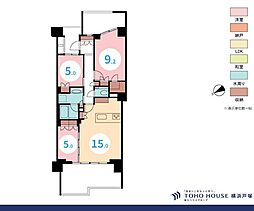 デュオヒルズ秋谷 3LDKの間取図画像