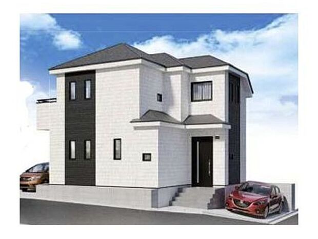 訪れる人の記憶に残るスタイリッシュな邸宅。(パースはイメージのため実際と色柄が異なる場合があります)