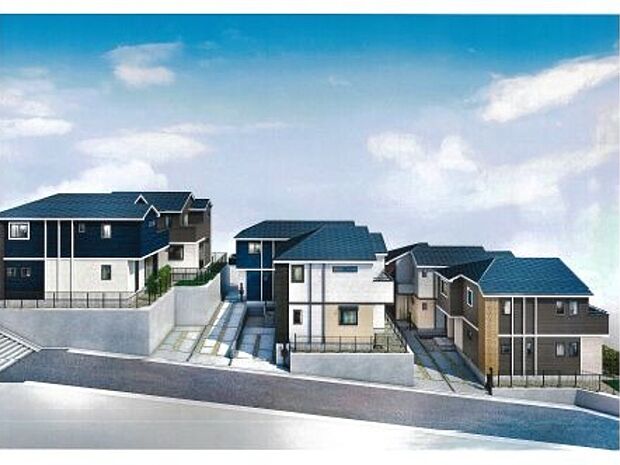 訪れる人の記憶に残るスタイリッシュな邸宅。(パースはイメージのため実際と色柄が異なる場合があります)