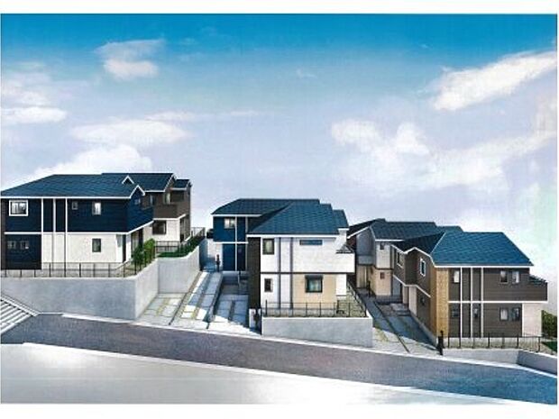 訪れる人の記憶に残るスタイリッシュな邸宅。(パースはイメージのため実際と色柄が異なる場合があります)