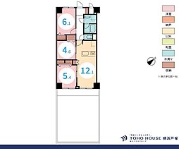 エンゼルハイム日吉 3LDKの間取図画像