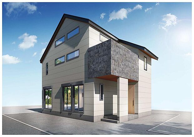 暮らしやすさを考えた住まい設計(パースはイメージのため実際と色柄が異なる場合があります)(3号棟)