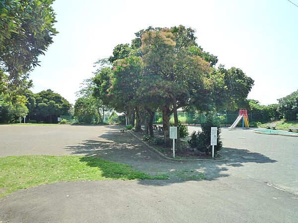 高台の閑静な住宅地に広がる緑豊かな公園。昼間は近隣の子どもたちで賑わいます。夜景スポットとしても定評があるようです。