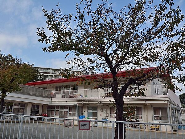 幼稚園のような広い園庭と木立が印象的な保育園。自然豊かな環境を利用し、野菜や芋類、草花を育て情緒豊かな人に育って欲しいと願っています。