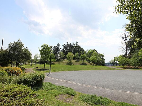 小高い丘の上、整備された遊歩道と長津田十景に選定されている景色を一望できる展望台のある公園。広い広場や遊具もあります。