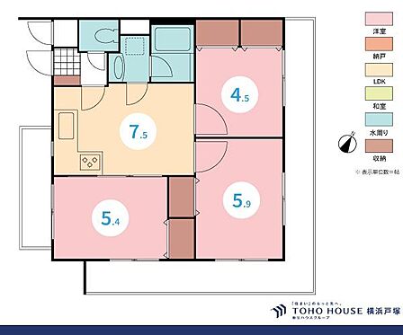 3DK 間取り