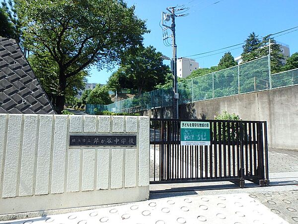 横浜市立芹が谷中学校(450m)緑豊かな環境にある公立中学校。文武両道を掲げて学力向上と部活動の活性化に注力し、生徒の主体性を重んじながら地域社会と連携して心豊かな青年を育んでいます。