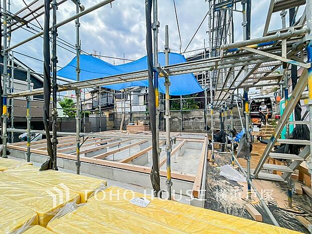 永くお住まいいただくお家だからこそ、未来まで考えた家造りをテーマに建築されます。(2026.7撮影)