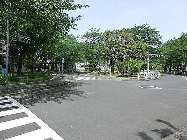 根岸交通公園(1200m)園内には道路や信号、交通標識などが整備され、子どもたちは自転車や三輪車、ゴーカートなどに乗りながら、安全な交通マナーを身につけることができます。