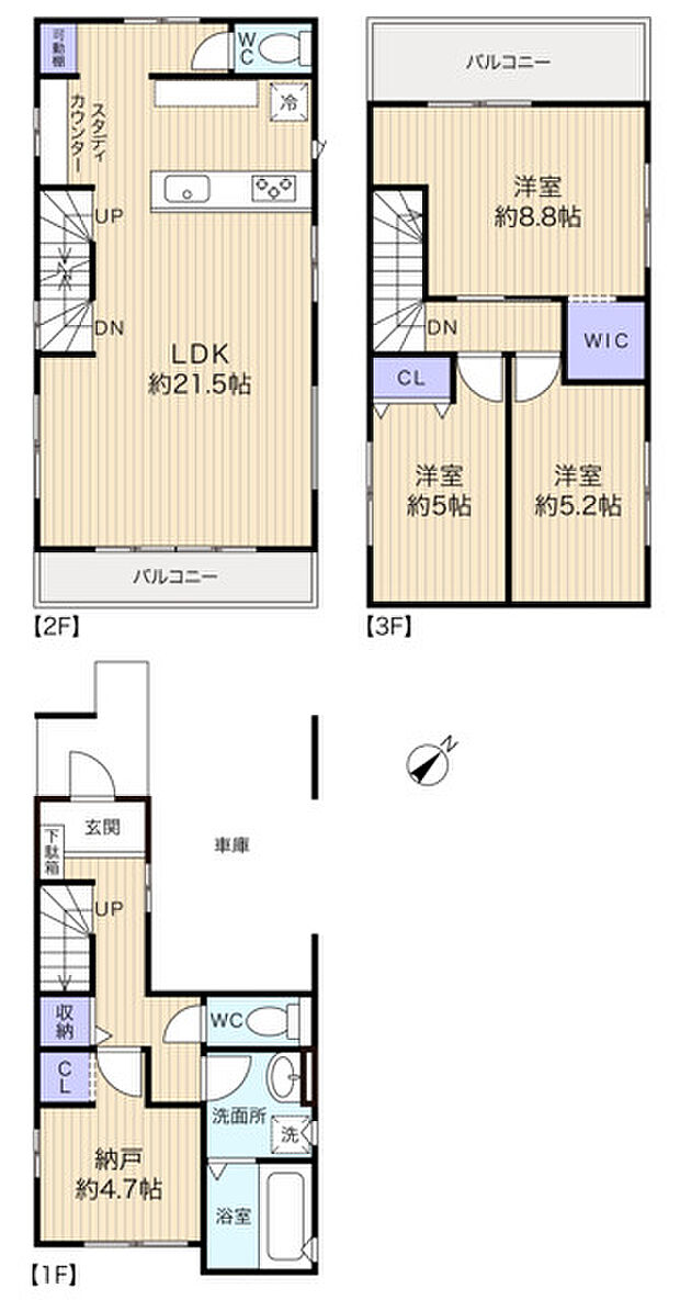 家族のコミュニケーションが増すリビングイン階段を採用