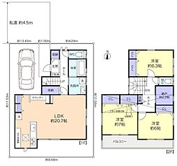 習志野2丁目戸建 3SLDKの間取り