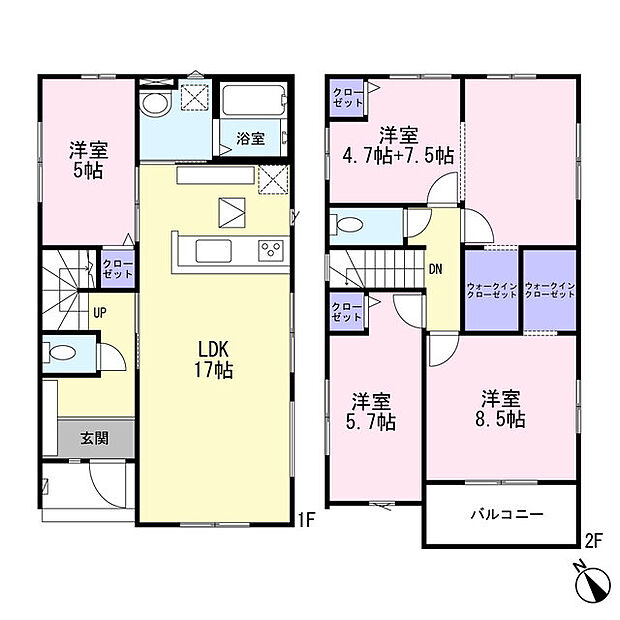 全居室収納付き!