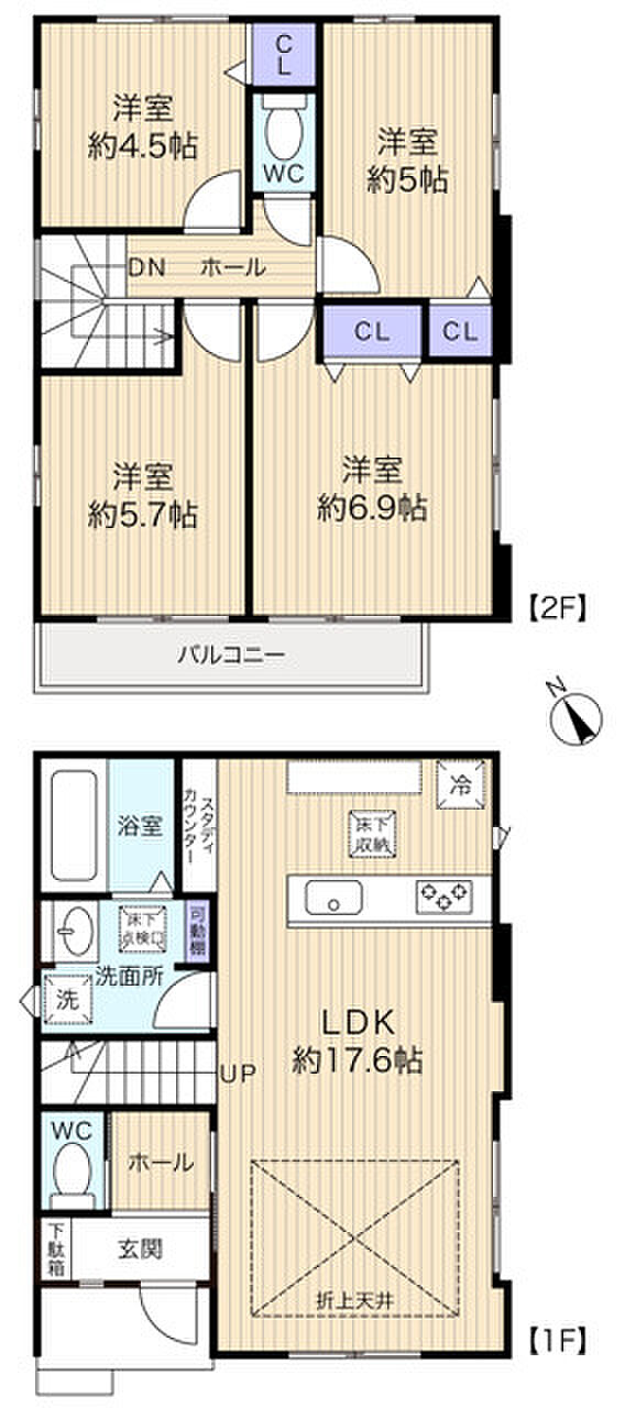2号棟は全室2面採光。部屋数も豊富で一人一部屋も♪