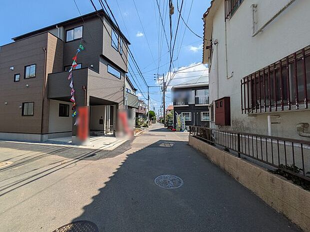 交通量の少ない通学路・中野木小学校徒歩4分　